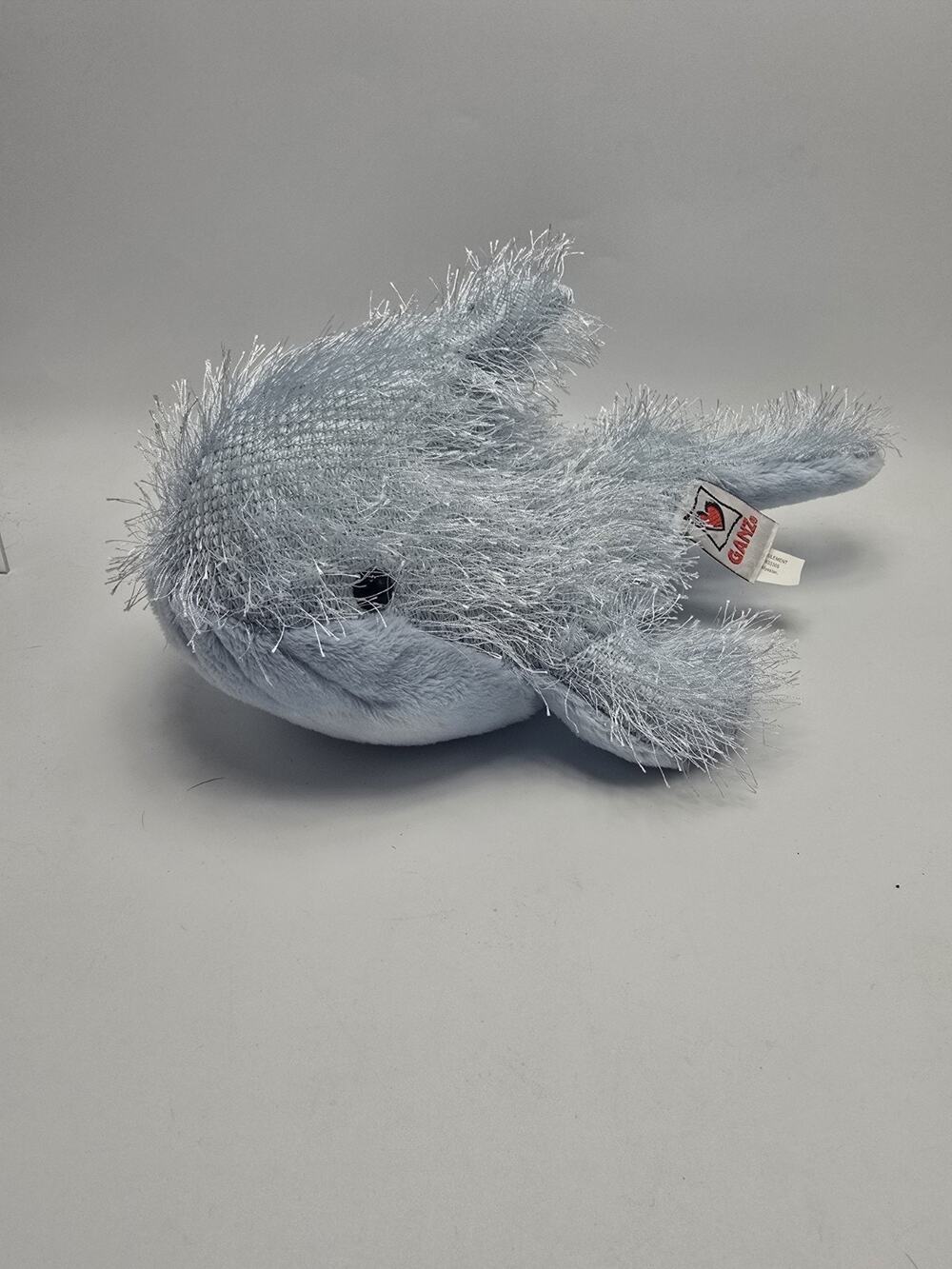 Ganz Webkinz Blue Whale Beanbag Plush HM356 No Code 9"